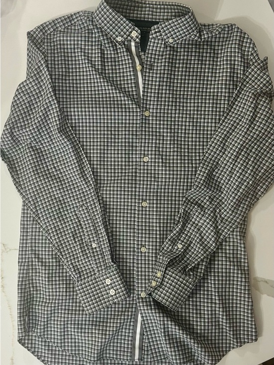 Banana Republic Other - Banana Republic Black & White Windowpane Button-Down Shirt